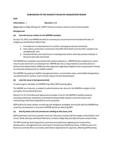 TAB_12_Agnico Eagle Submission_ENG