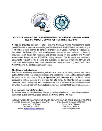 2025 Joint Hearing Shrimp TAC Public Notice_ENG