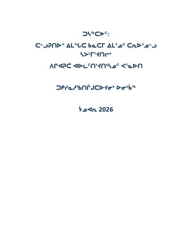 TAB5B_Parks Canada TINMCA_Consultation Report_INUK