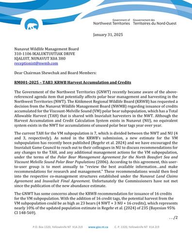 TAB3B_GNWT Response_E-HTO_ENG