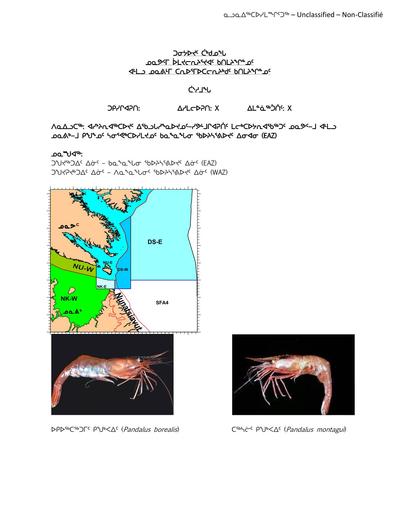 TAB2_DFO BN_Shrimp EAZ Season Bridging Protocols Modification Nunavut Nunavik_INUK