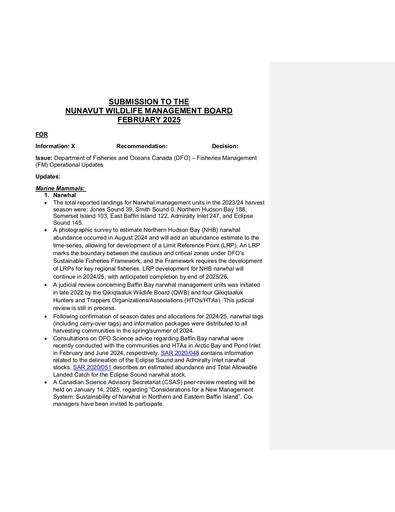 TAB9_DFO FM Operational Updates_ENG