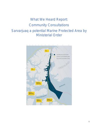 TAB6E_DFO 2025_Sarvarjuaq_What We Heard Report_ENG