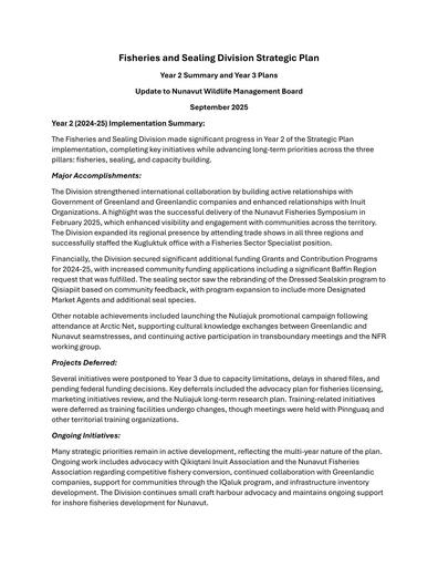 TAB7_Fisheries and Sealing Division Strategic Plan_Update_ENG