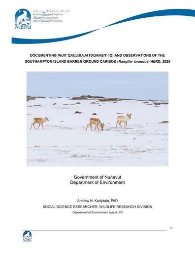 TAB3B_GN-DOE REPORT_Southampton Island Caribou IQ Study_ENG