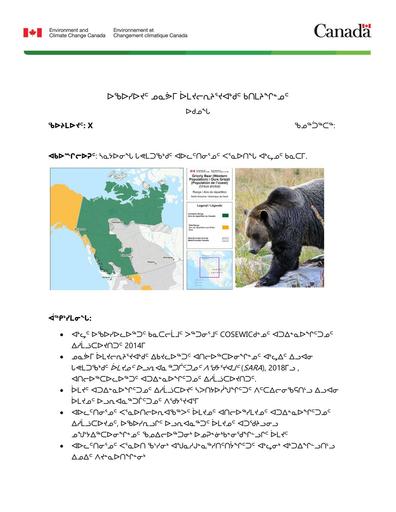 TAB6A_ECCC BN_Grizzly bear management plan_INUK